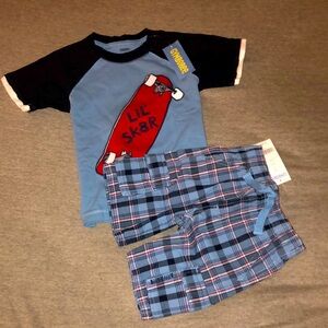 New With Tags Boys Size 2T Gymboree 2 Piece Summer Outfit Set